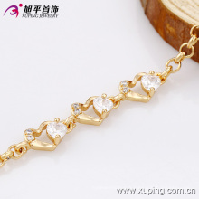 73923- Xuping Jewelry Fashion 18K plaqué or femme en laiton Bracelet avec diamant